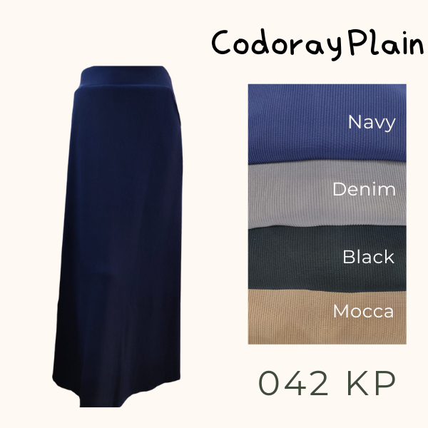 Rok Panjang Jumbo Bahan Codoray Plain All Size - Queens Fashion
