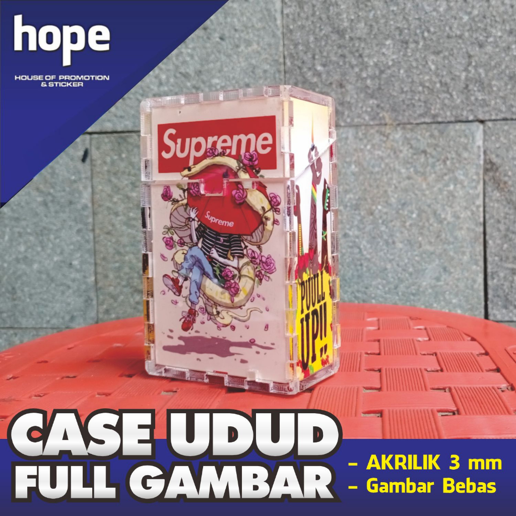 Kotak Rokok - Akrilik - Full Gambar - Teks/ Gambar Custom