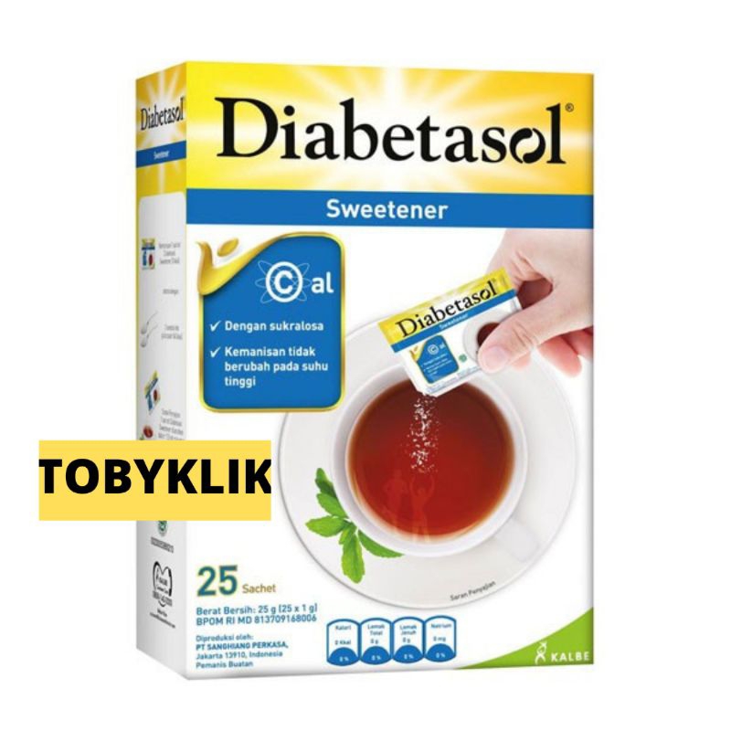 

Diabetasol Sweetener 25's / 50's / 100's | Gula pasir Diabetasol