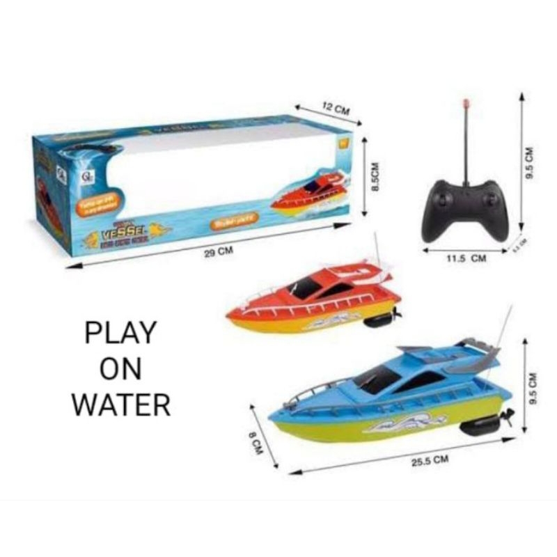 Mainan rc stylish speed boat remot kontrol