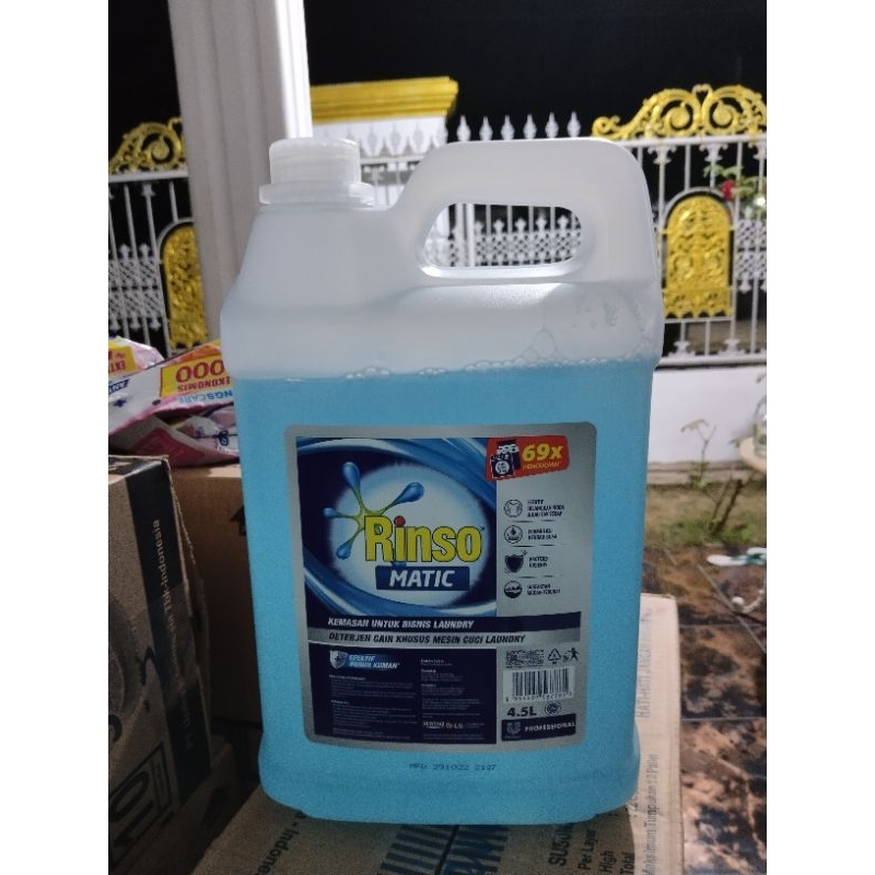 Rinso matic cair 4,5L kemasaan untuk bisnis laundry