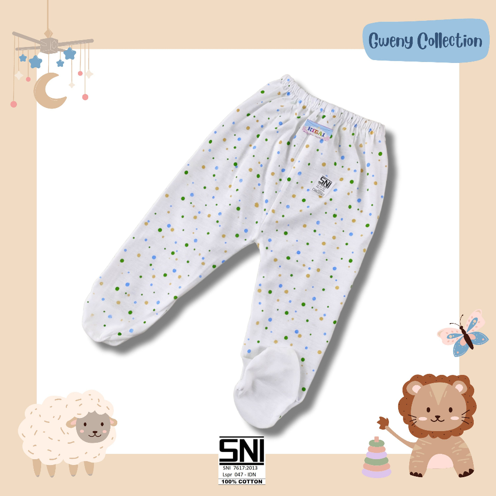 CELANA PANJANG KAKI BUNTU BAYI CELANA TUTUP KAKI MOTIF UNISEX (KXT P)