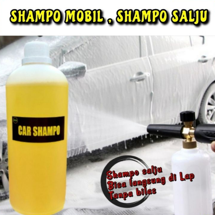 SAMPO MOBIL Car Shampoo Wash&amp;Wax Shampo. Ph Balanced, Foamy 5liter