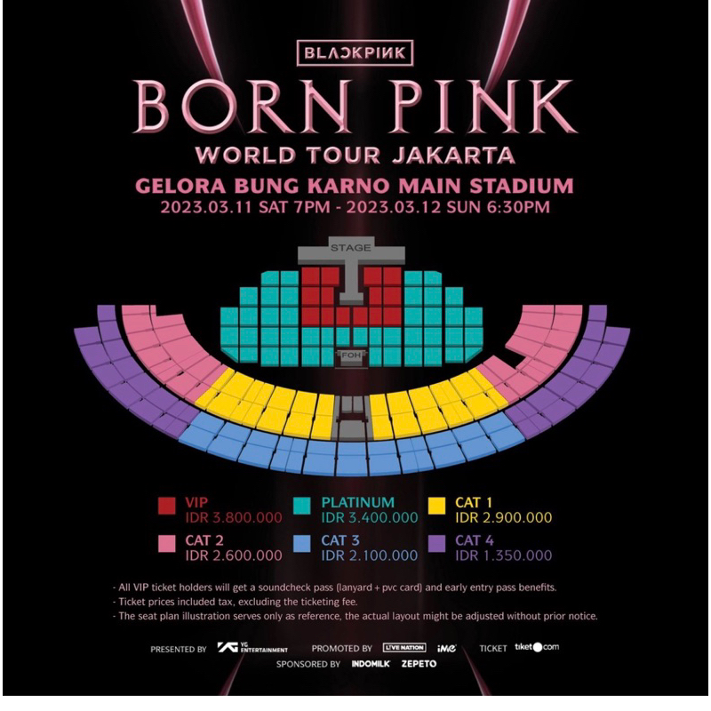 TIKET PLATINUM BLACKPINK JAKARTA