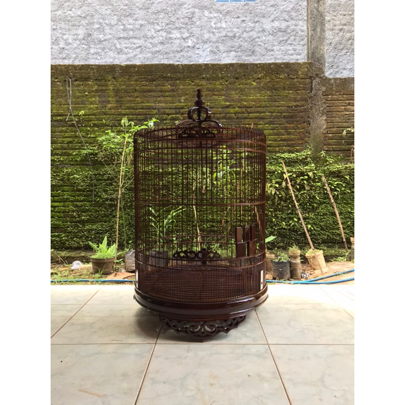 sangkar murai kayu jati,sangkar murai ukiran murah,sangkar murai no 2,kandang murai ukiran krawangan