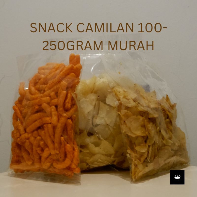 

Snack 100-250 gram camilan cemilan makanan ringan pedas keripik singkong asin pedas kerupuk pedas stik pedas