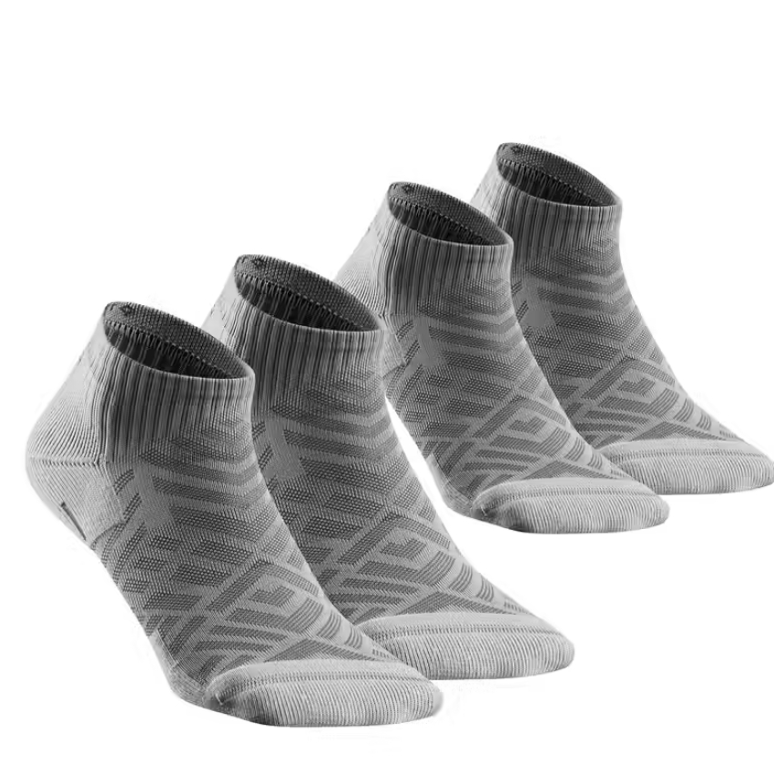 QUECHUA 100 Low Kaos Kaki Pendek Olahraga Camping Unisex Isi 2 Pasang