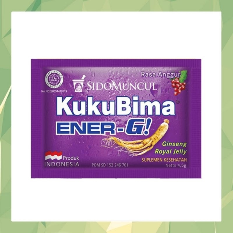 

《OS3》 Sidomuncul KukuBima Ener-G! sacchet 4,5 gram - SUPLEMEN energi