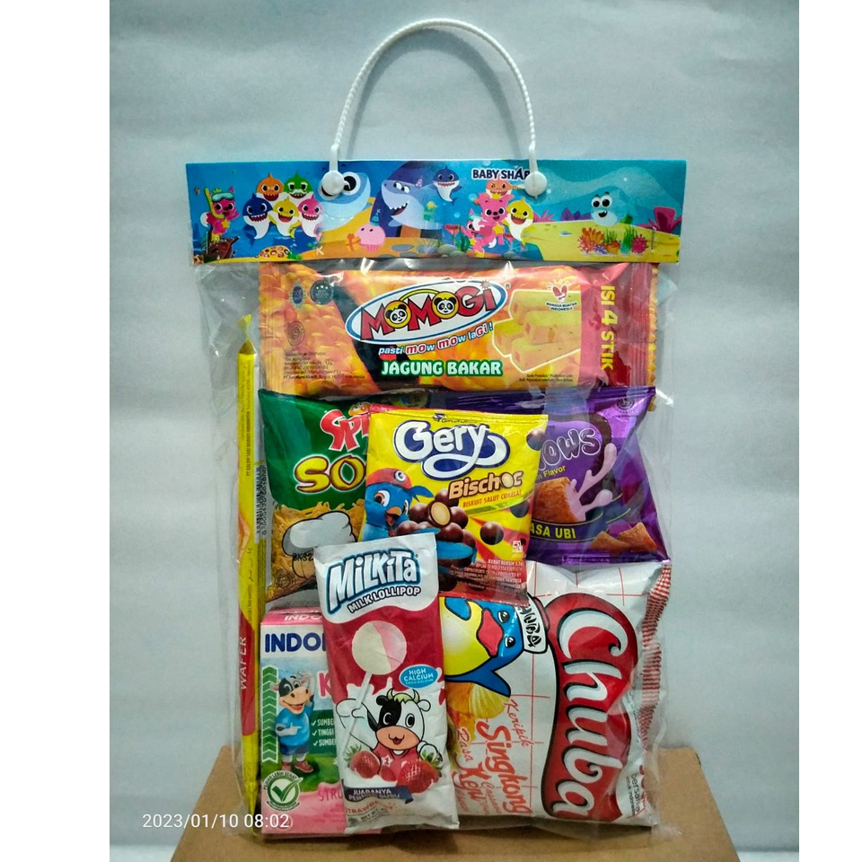 

Bingkisan ulang tahun anak/snack ulang tahun anak/ souvenir snack anak