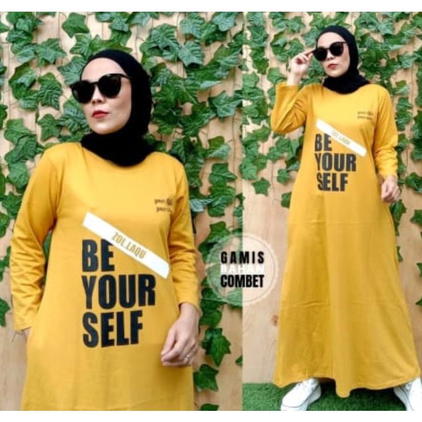 Gamis Zolaqu Be Your Self/Gamis Wanita Terbaru/Gamis Catton Combad S20