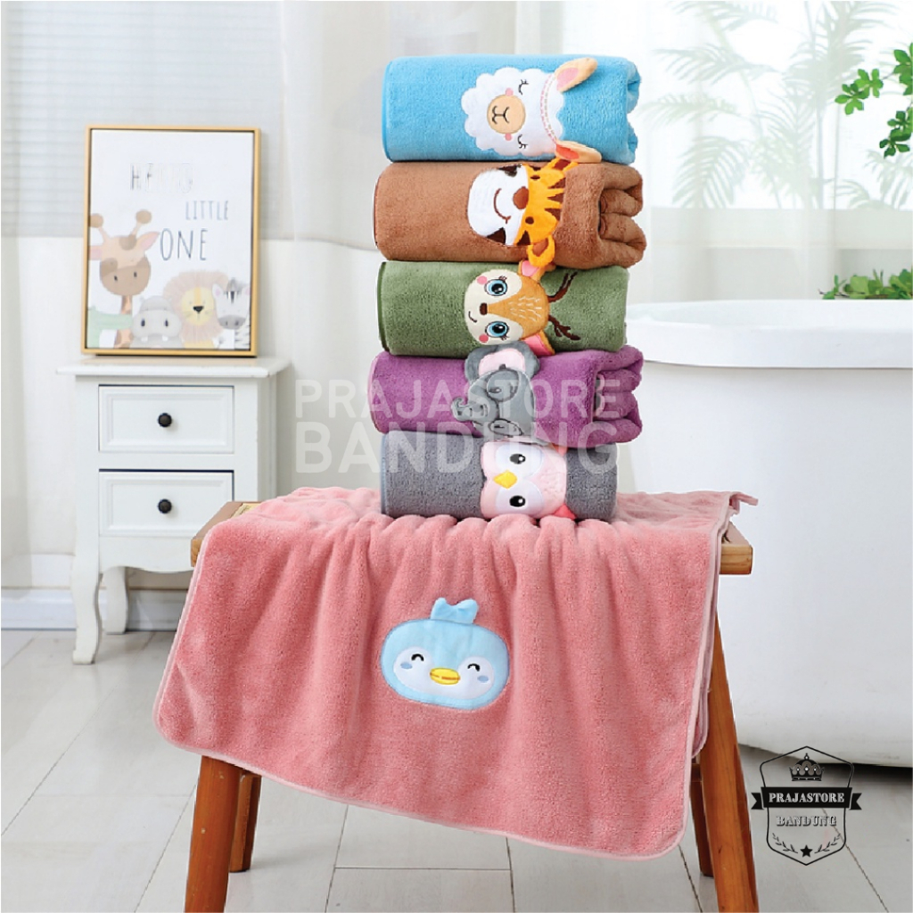 Handuk mandi baby doll anak 50x100cm daya serap tinggi dan lembut