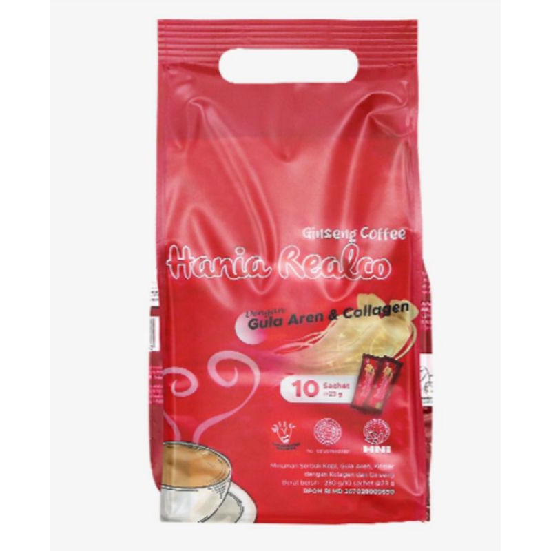 

REALCO GINSENG COFFEE/Kopi ginseng HNI dengan gula aren, krimer, kolagen dan ginseng