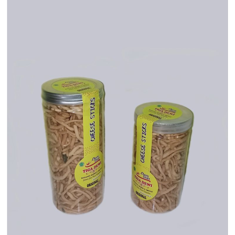 

Cemilan Cheese sticks tiga dewi kue kering lebaran 350 gram non MSG