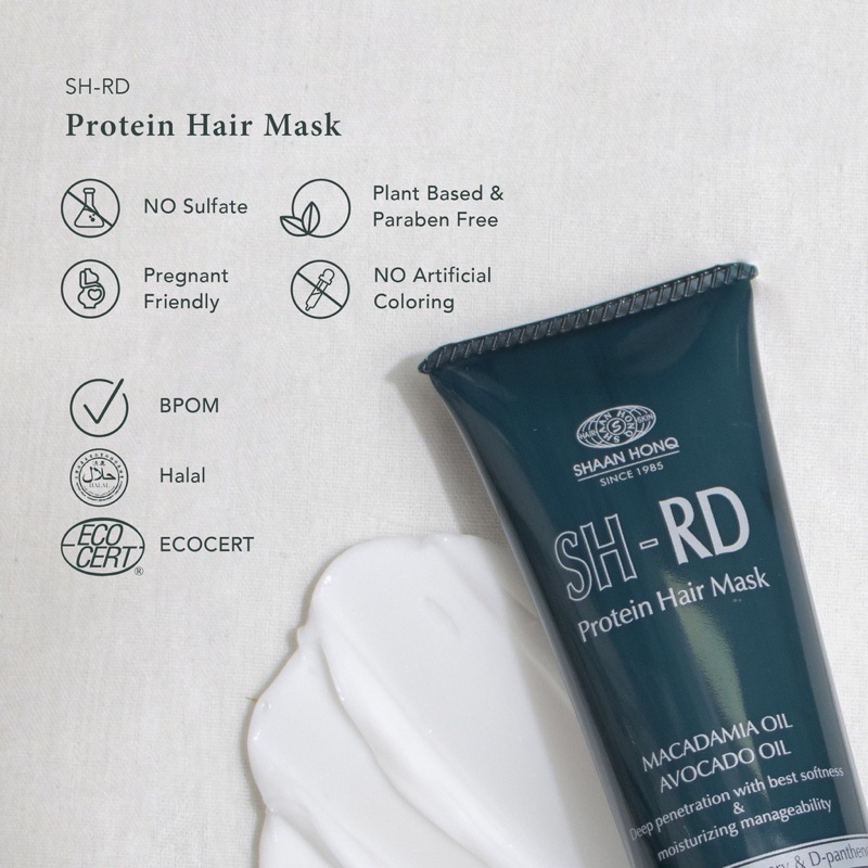 SHRD SH-RD Protein Cream Collagen Keratin moisturizer vitamin rambut heat protector hair care 10ml 50ml rontok kering protein shrd original dry sensitive hair moisturizing