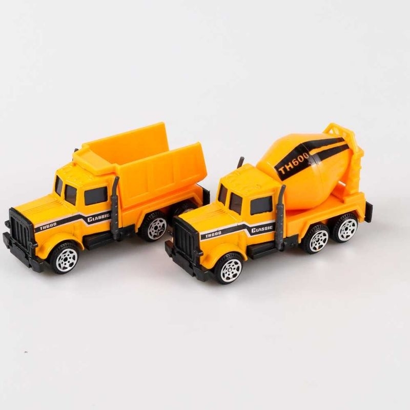 Mainan Mobil-Mobilan Truk Construction Diecast 6 PCS - TH735 Kado Hadiah Present Souvenir Anak