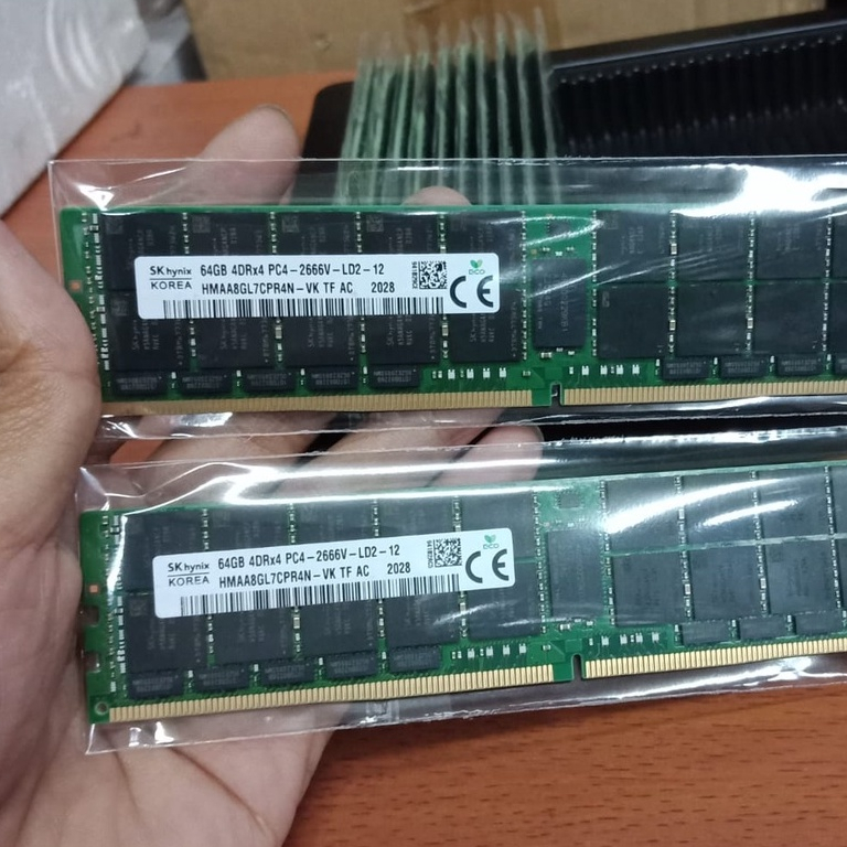 memory Ram server DDR4 64Gb pc4-2666V Ecc register SAMSUNG/SKYNIX XEON khusus buat pc server Xeon