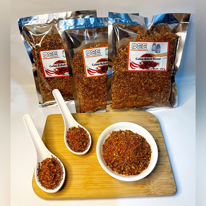 

Cabai Bubuk Kasar / Cabai Bubuk Premium / Cabai Bubuk Instan 100gr