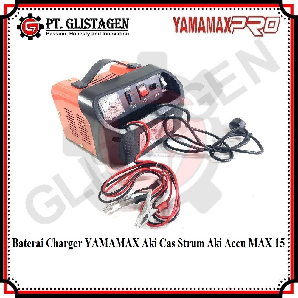 Yamamax Max 15 Batery Baterai Charger Yamamax Aki Cas Strum Aki Accu