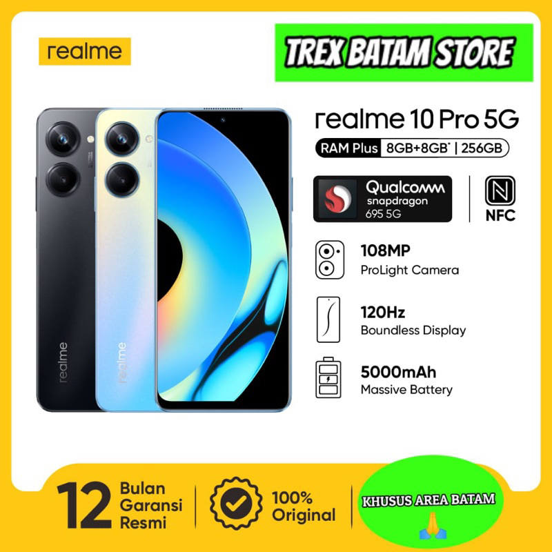 Jual REALME 10 PRO 5G 8/256GB 108MP PROLIGHT CAMERA (BATAM) | Shopee ...