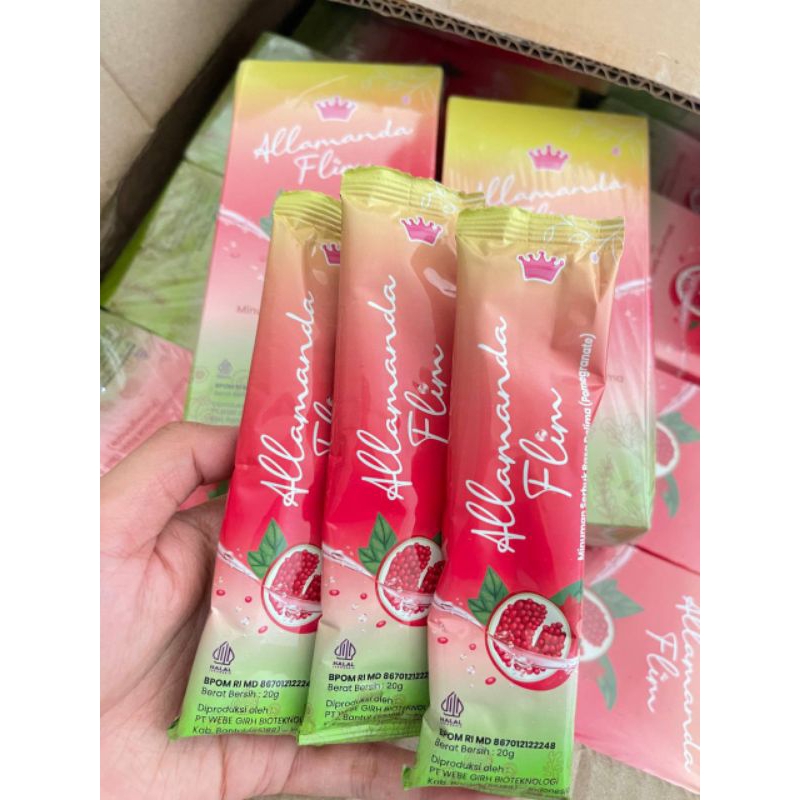 Flimty Fiber Allamanda flim Pelangsing perut Buncit minuman serat detox lemak