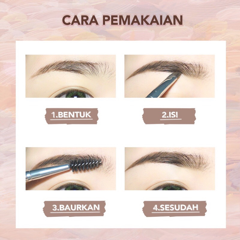 YOU Colorland Art Shaping Brow Pomade (New! With Aplicator) - Waterprof - Pomade Alis