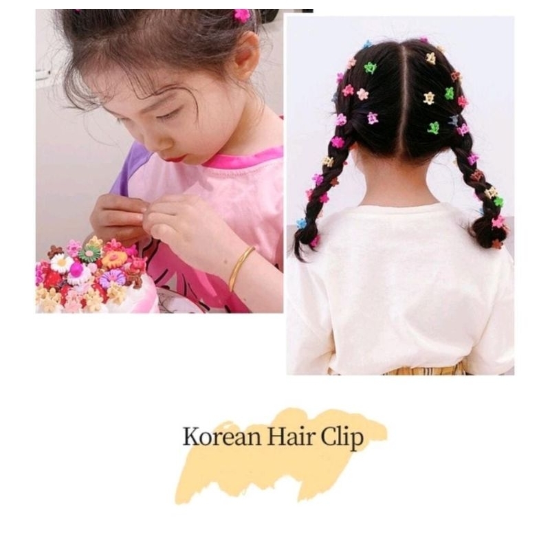 Jepit Mini Aksesoris Rambut Anak set isi 10pcs (Kode 10pcs Doff)