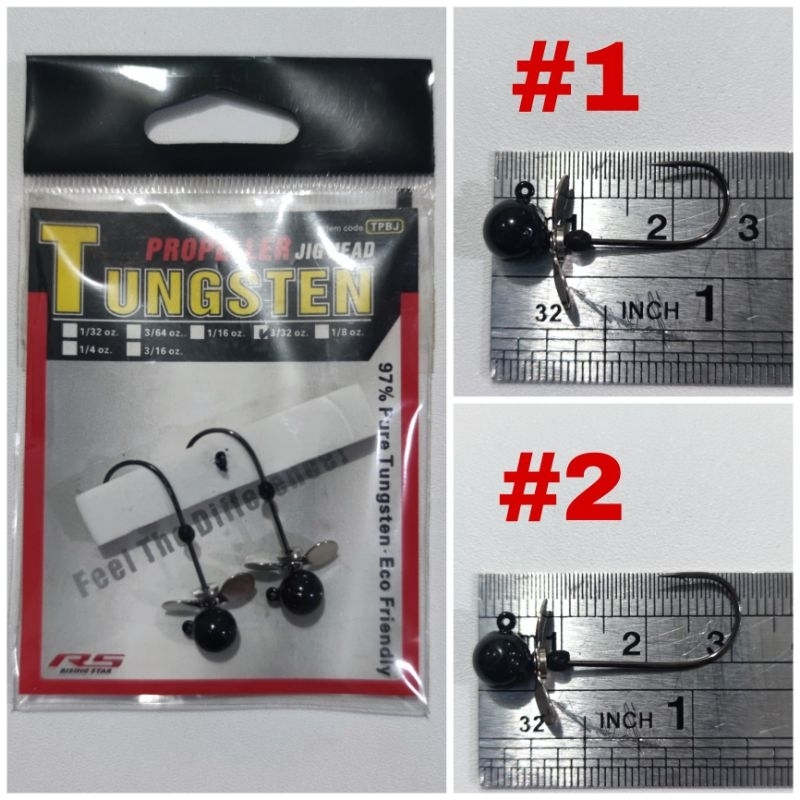 Tungsten Propeller Jighead 2.7g