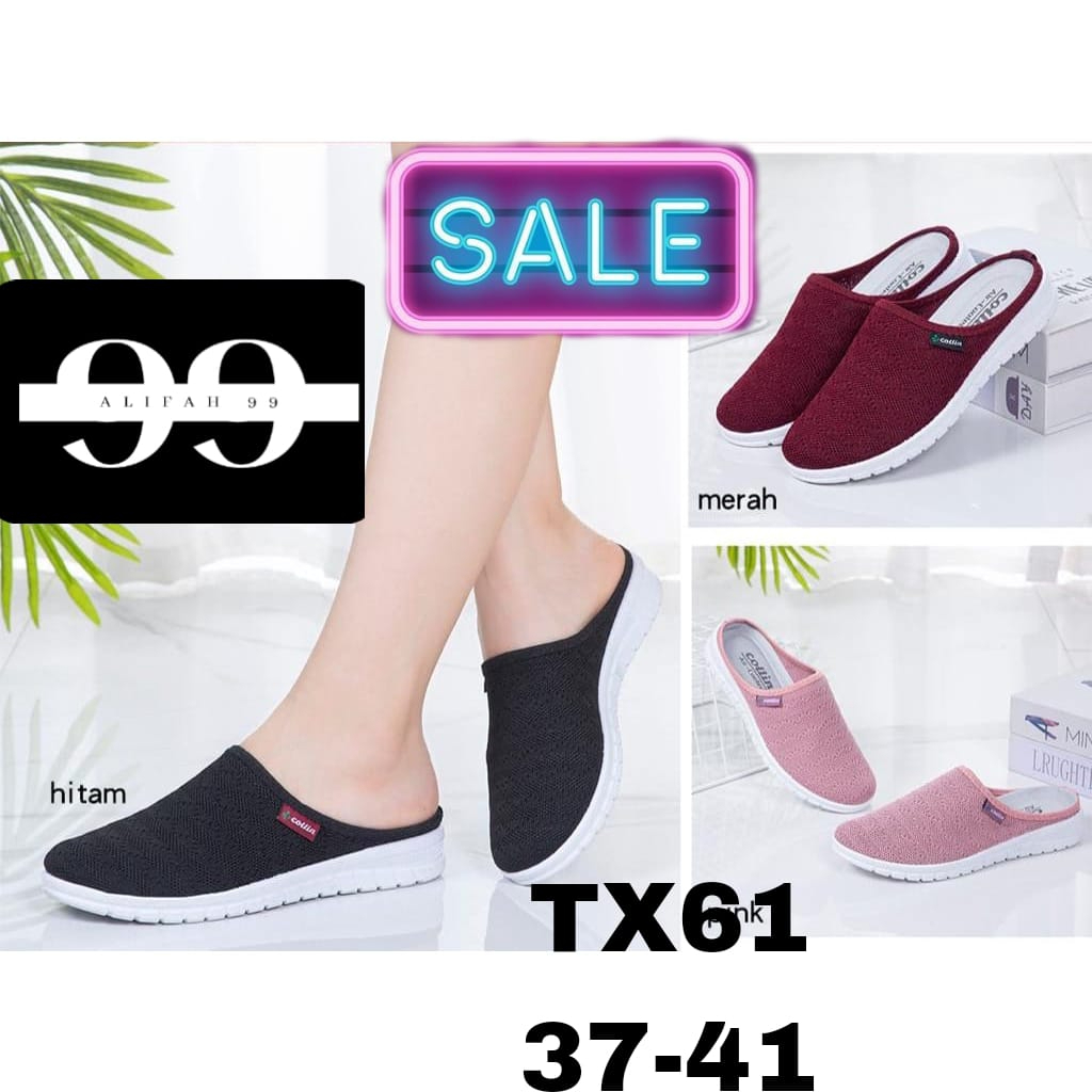 sandal rajut flat tepleks premium Sepatu bustong Wanita Korean Style Nyaman dipakai anti Lecet TX61 