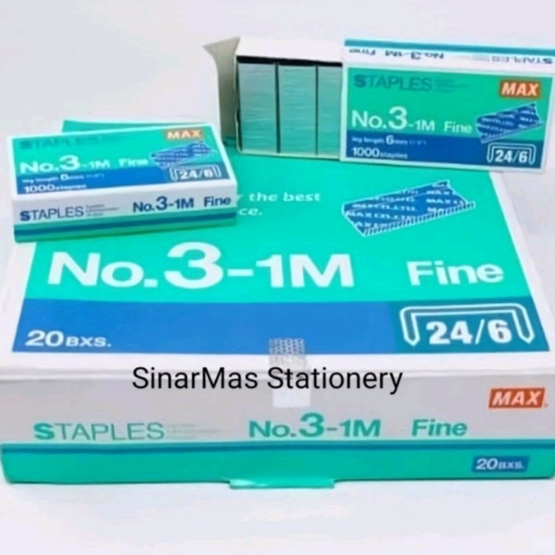 

Isi Staples Max No 3 - 1M Original - Isi Staples No 3 - 1M Max