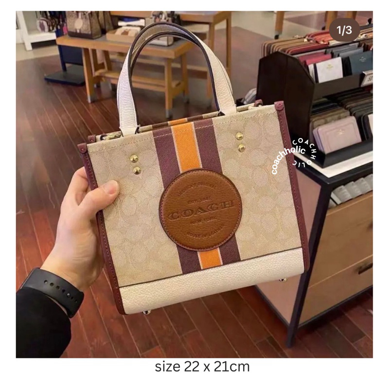 coach dempsey tote 22