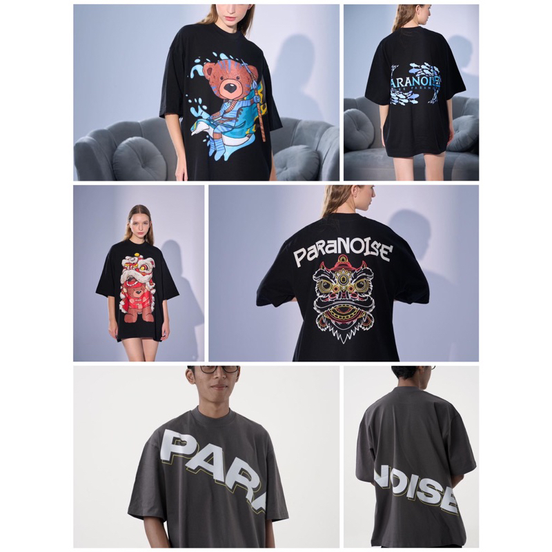 (ORIGINAL) T-shirt PARANOISE OG GREY | TEDDY CNY BLACK | TEDDY AVATAR | HOODIE KID MONEY