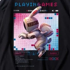 T-Shirt PLAYINGAMES Kaos Pria Wanita Baju Unisex Bahan Katun 24's Ukuran S M L XL XXL XXXL