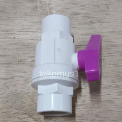 BALL VALVE PVC 1/2&quot; 3/4&quot; 1&quot; STOP KRAN PENGATUR ALIRAN AIR (TANPA DRAT) / BALL VALVE PVC ROYAL