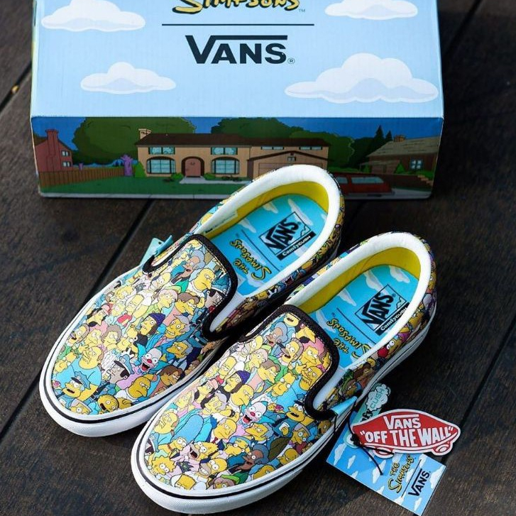 VANS SLIP-ON COMFYCUSH X THE SIMPSONS '&quot;SPRINGFIELD&quot; ORIGINAL 100%