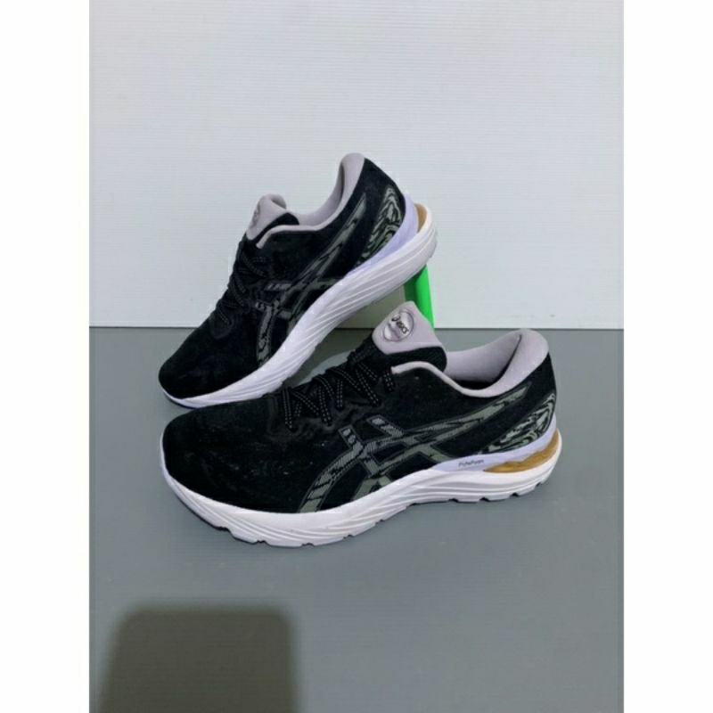 Sepatu ASICS GEL CUMULUS 23 BLACK WHITE original made in indonesia