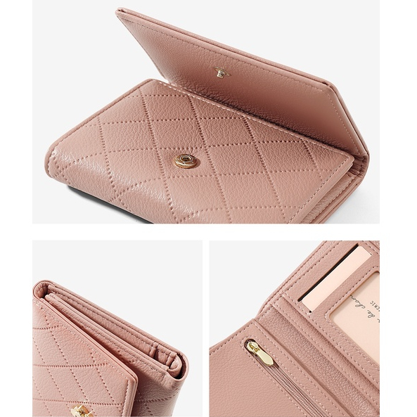 Dompet Lipat Wanita Mini Kasual Fashion Style Korea Casual Cewek Women Wallet Azgalery D76