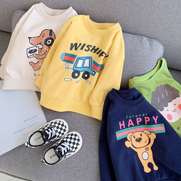 babyfit BOY [2-7thn] sweater lengan panjang anak cowok baju blouse karakter anak import dy-0311r