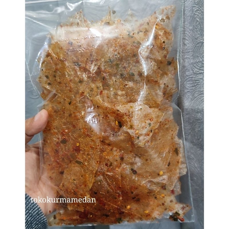 

[100gr] KERIPIK KACA PEDAS KERIPIK BELING KRIPCA PEDAS DAUN JERUK 100GR