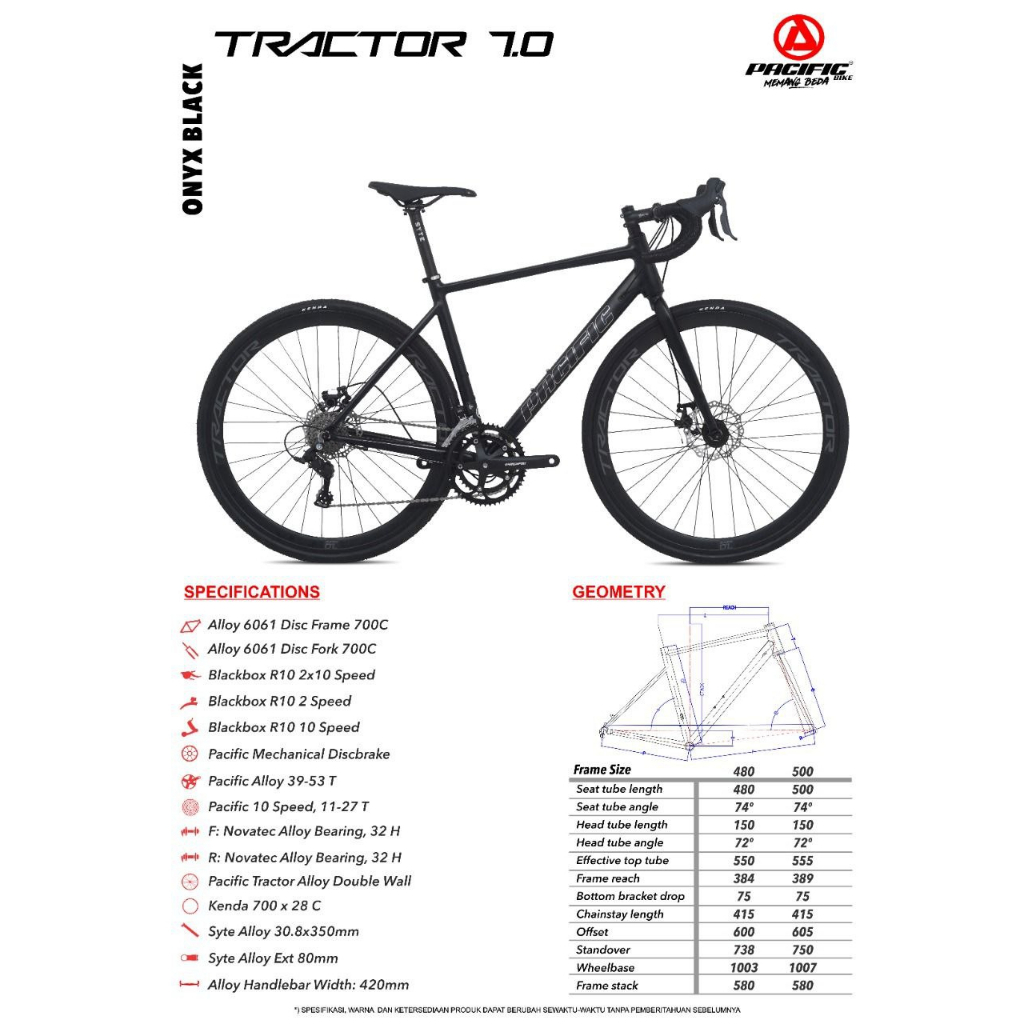 Roadbike Pacific Tractor 7.0 (700X28)