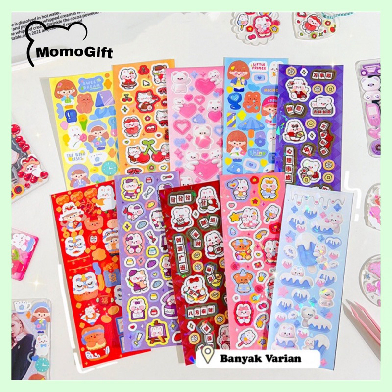 

Stiker MOMO DIY Dekor Photocard Kpop Card Lucu Dan Dekor Gantungan 1 Lembar