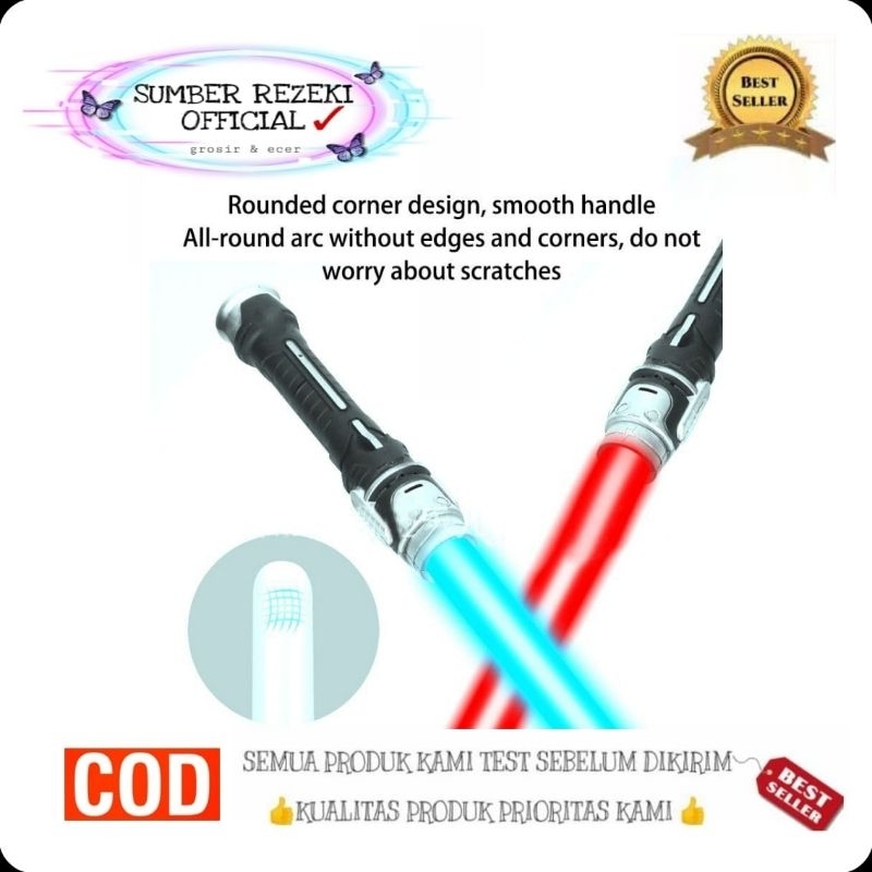 SR - Pedang lampu star Wars samurai blade mainan LED lightsaber Mainan anak pedang laser / pedang le