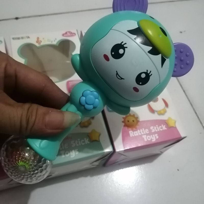 PROMO COD MAINAN BAYI TONGKAT MUSIC &amp; LAMPU - BABY RATTLE STICK TOYS