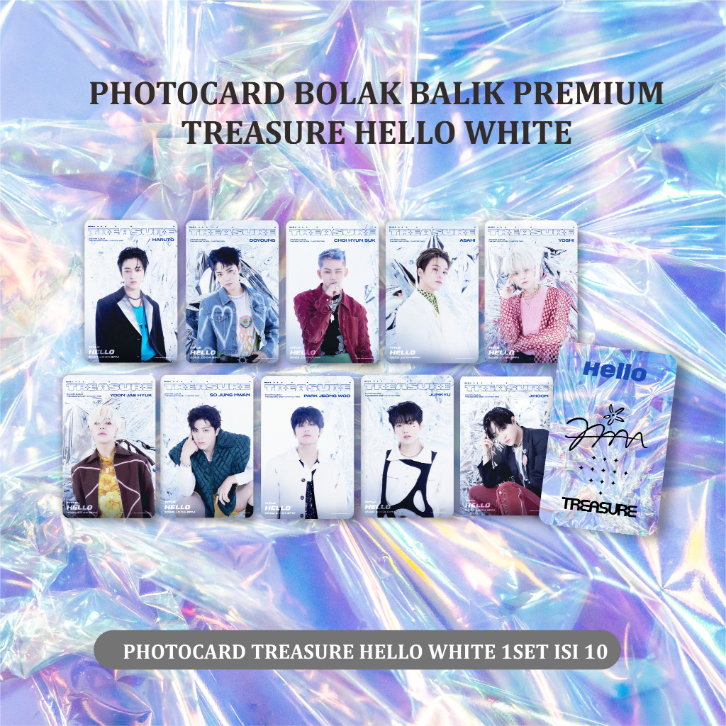 Photocard PC Premium hologram TREASURE all member SET