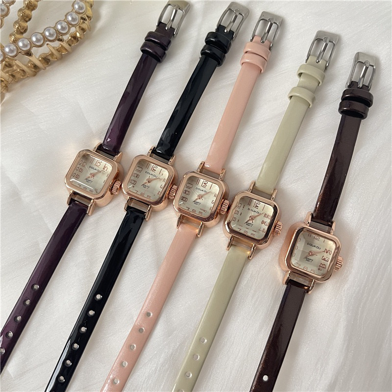 Jam tangan wanita KY-HA vintage gaya analog Import Korea