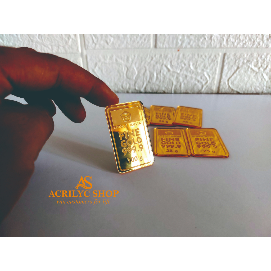 Replika Emas bahan Akrilik gold wedding
