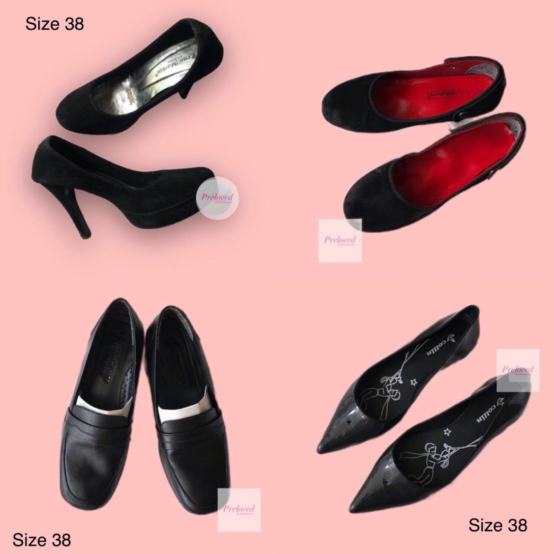 Flatshoes Heels Sneakers Sepatu Sandal Fantofel Pantofel - Preloved