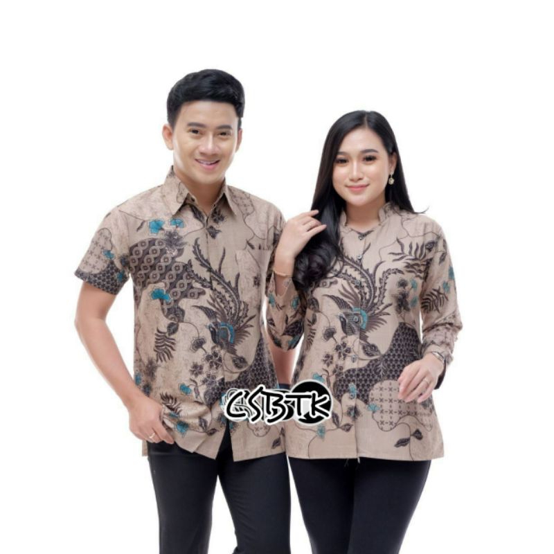 Maura Couple - Sania Ruffle Batik Couple Ori Ndoro Jowi Garansi Termurah Shopee - BATIK MODERN