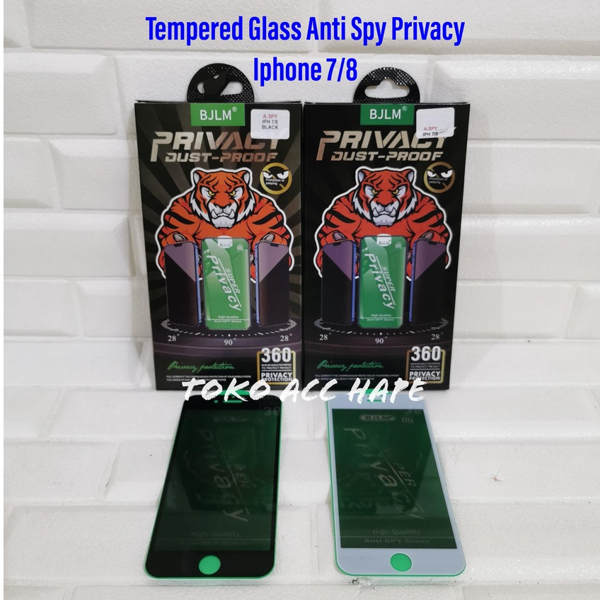 TEMPERED GLASS IPHONE 7/8 ANTI SPY PRIVACY PREMIUM FULL COVER KACA