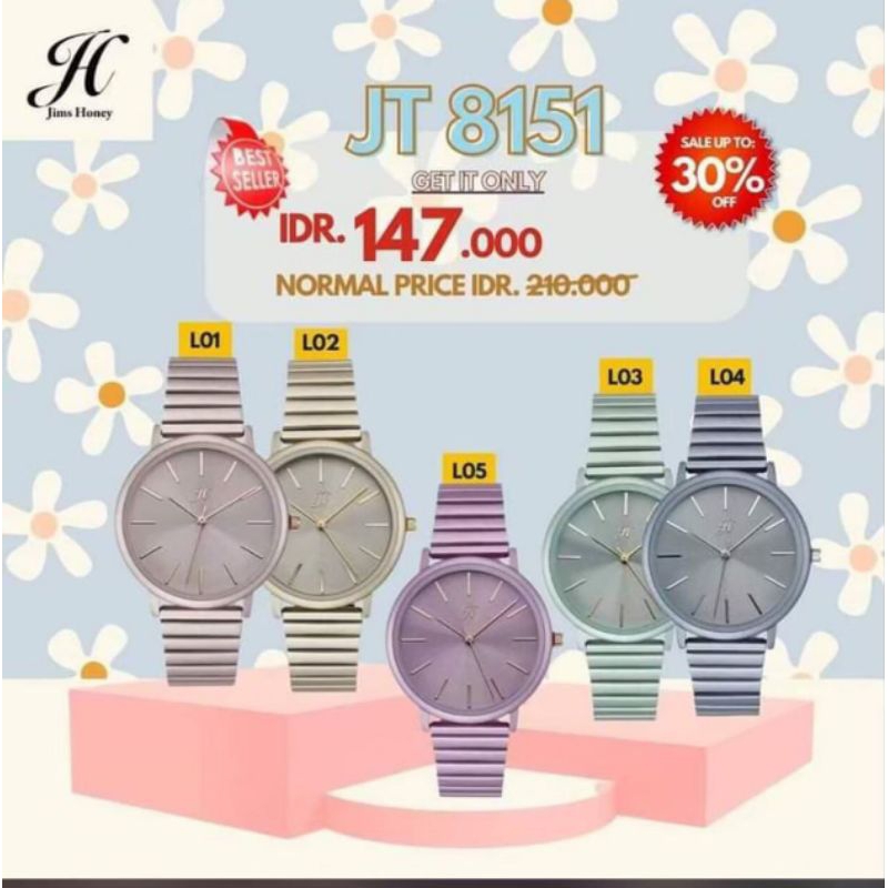 Jam Tangan Wanita JT 8151 Jims honey