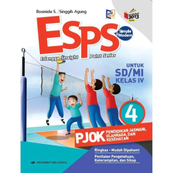 Erlangga PJOK Kelas SD Murah 2013 ESPS Jual Revisi 4 Kurikulum